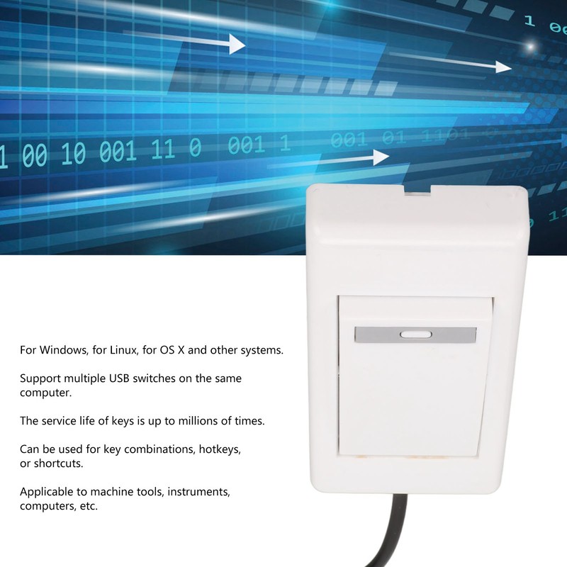 USB Switch Foot Pedal ABS Single Pedal Mechanical Keyboard Controller