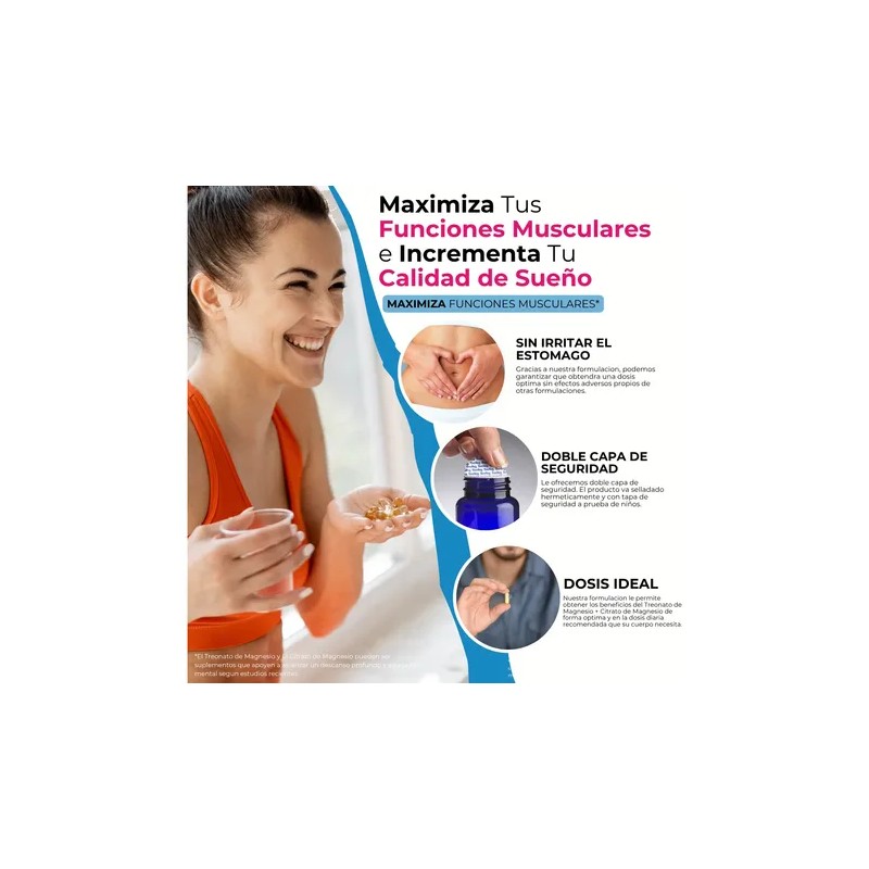 Glicinato De Magnesio BIOHERB Magnesium Glycinate Supplement, 180 Capsules
