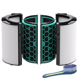Leemone TP04 Filter Replacement Compatible with Dyson TP04 HP04 DP04 TP05 DP05 Air Purifier, 360° Combi Glass Filter & Activated Carbon(Not for HP07,TP01,TP02,TP07,HP09)
