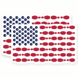Bowling Stickers - Bowling Pins - Bowling Balls - 2 Pack - 5" Wide Design - Adheres to Laptops, Tumblers, and More - Made in The USA - AQS0573