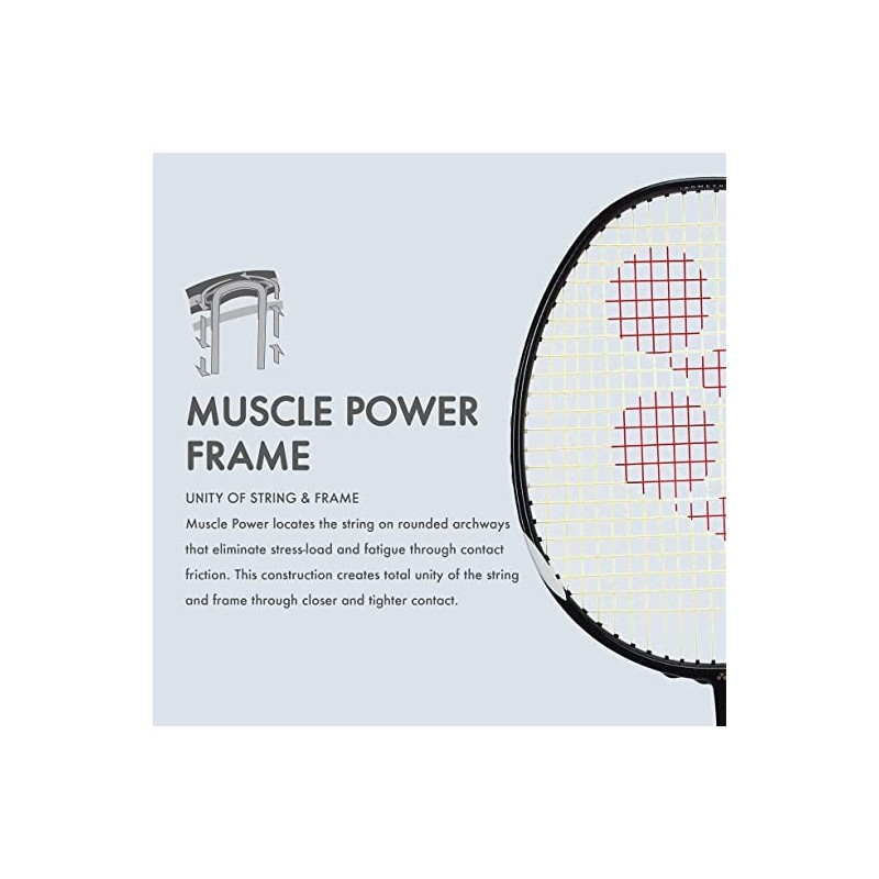 YONEX Graphite Muscle Power 29 Light Badminton Racket -Black/Grey (4U-G4)