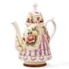 FORLONG Large Ceramic Teapot and Coffee Pot with Lid, 3D