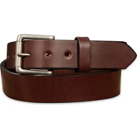 Bullhide Belts Mens Leather Belt for Work, Casual, Dress 1.50" Wide, Brown, 38"