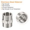 TOP-VIGOR 3Pcs Stainless Steel Pipe Fitting G1/2 Female to Female