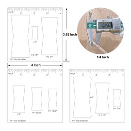 9 in 3 Butterfly Templates for Woodworking,Decorative and Router and Decorative (3 Pack Butterfly)