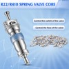 Tujoe 50 Pcs Valve Core Compatible with R410 R32 R22,