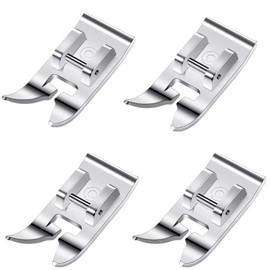 4 Stück Nähfüße für Nähmaschine Metall, Multifunktions Nähmaschine Fuß, Multifunktionales Zubehör Passend, für Alle Singer Brother Janome Und Babylock Nähmaschinen Mit Niedrigem Schaft