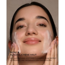 ROSENTAL Organics Cleanser, Jade-Infused Clean AF Cleansing Foam (Thorough Facial Cleanser), Gentle Natural Cosmetics, Moisturising, 100% Natural, (100 ml)