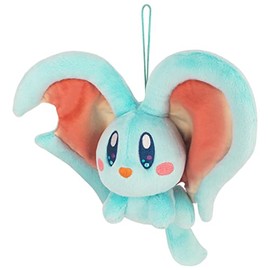 SAN-EI KP45 Kirby All-Star Collection Effilin (S) Plush Toy, W 8.9 x D 4.5 x H 6.5 inches (22.5 x 11.5 x 16.5 cm)
