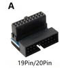 Generic USB 3.0 90 Degree Adapter, 2 Pack: 19Pin/20Pin Male