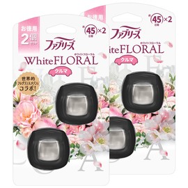 Febreze Air Freshener for Cars, Easy Clip, White Floral, Pack of 2