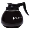 BUNN Glass Commercial 12-Cup Coffee Decanter, Black, 42400.0106