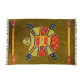 Sarong Pareo Wrap Skirt, Towel, Beach Towel, Wrap Dress, Butterfly Design, Handmade by EL-Vetriebs GmbH - 160cm x 110cm