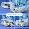 Lesure Cat Tunnel Bed for Indoor Cats - Cute Cat