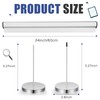 Aluminum Slide Check Rack with 2 Pcs Receipt Holder Spike