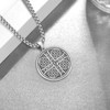 Sbzxbt Jerusalem Cross Necklace Sterling Silver Episcopal Necklace Jerusalem Cross