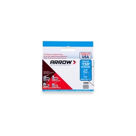 Arrow Fastener 506M1 Heavy Duty T50 Monel Staples for Marine Applications, 3/8-Inch Leg Length, 3/8-Inch Crown Size, 1000-Pack