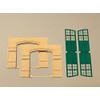 Auhagen 80605 Walls 2326A Yellow/Gates I Green Modelling Kit