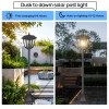 Agotd Solar Lamp Post Lights Outdoor Waterproof, 70" Tall Solar