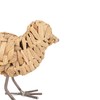 Foreside Home & Garden Natural Wrapped Bird Decorative Figure Seagrass