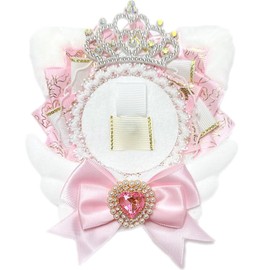 efShop Pain Rosette for Can Badges [Cat Ears] Pain Rosette, Deco, Pain Bag, Pushing Goods, Cat Can Badge Case, 2.2 inches (57 mm), 3.0 inches (76 mm), Cotton