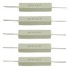 BOJACK Ceramic Cement Resistor 10W 1 ohm Resistance 5% Ceramic Wire Wound Resistors（Pack of 5 pcs）