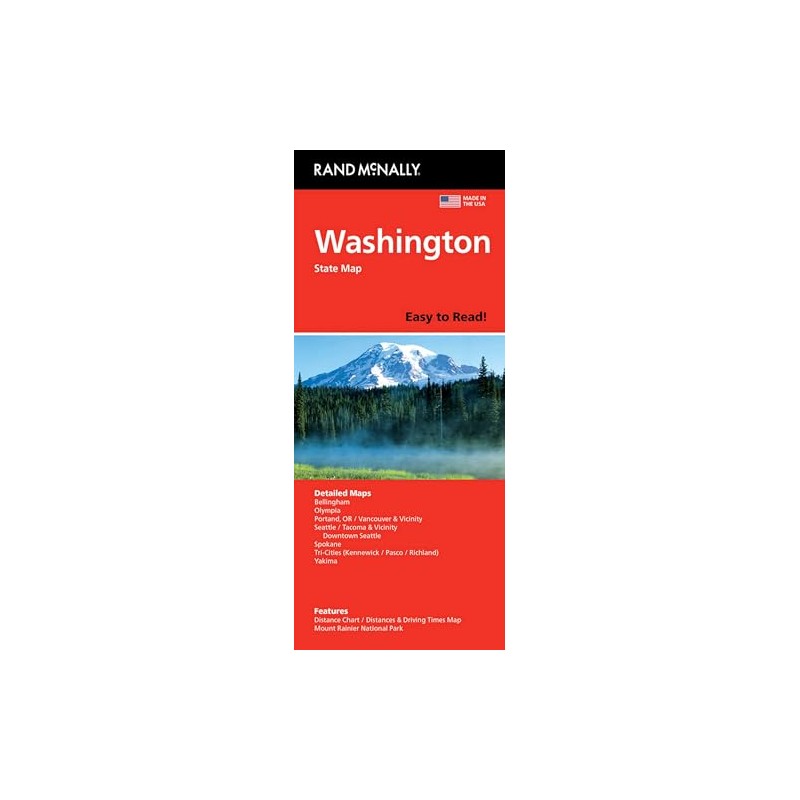 Rand McNally State Maps: Idaho and Washington (2 Maps)