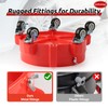 Bucket Dolly 5 Gallon with Wheels,360°Rolling Car Wash Bucket Roller