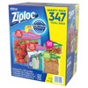 Ziploc Bags 52 Gallon, 50 Quart, 120 Snack, 125 Sandwich