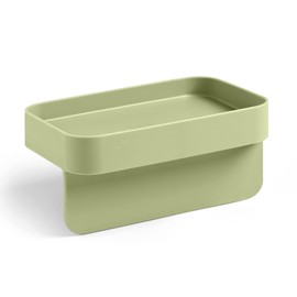 Blim Plus Sponge Holder with Suction Cups, Matte Green (Forest) Made of 100% Recyclable Plastic, Non-Toxic, Easy to Clean, No Water Resistance, Suitable for Sponges and Kitchen Towels