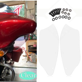 Unbranded Fairing Windshield Side Wing Wind Deflector For Harley Dyna FXD FXDWG Road King