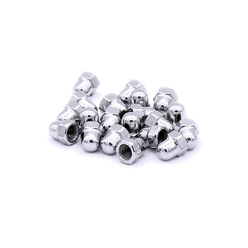 M5 (5mm) Dome Cap Nut - Steel (Pack of 20)