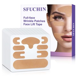 Anti Wrinkle Patches，SFUCHIN 160Pcs Hypoallergenic Strong Adhesion Facial Lifting Tape & Wrinkle Smoothing, Double Chin Reducer | Smile Line | Forehead | V line | Lip, Face Tape for Wrinkles Overnight