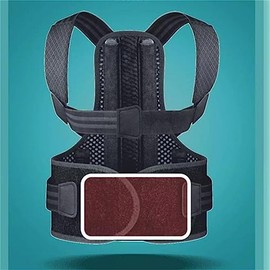 JSEIAJB Soporte de Espalda Recta Postura sentada Artefacto de vértebra espinal Ortesis Anti-Joroba Hombro de Camello Juvenil(X-Large)                 