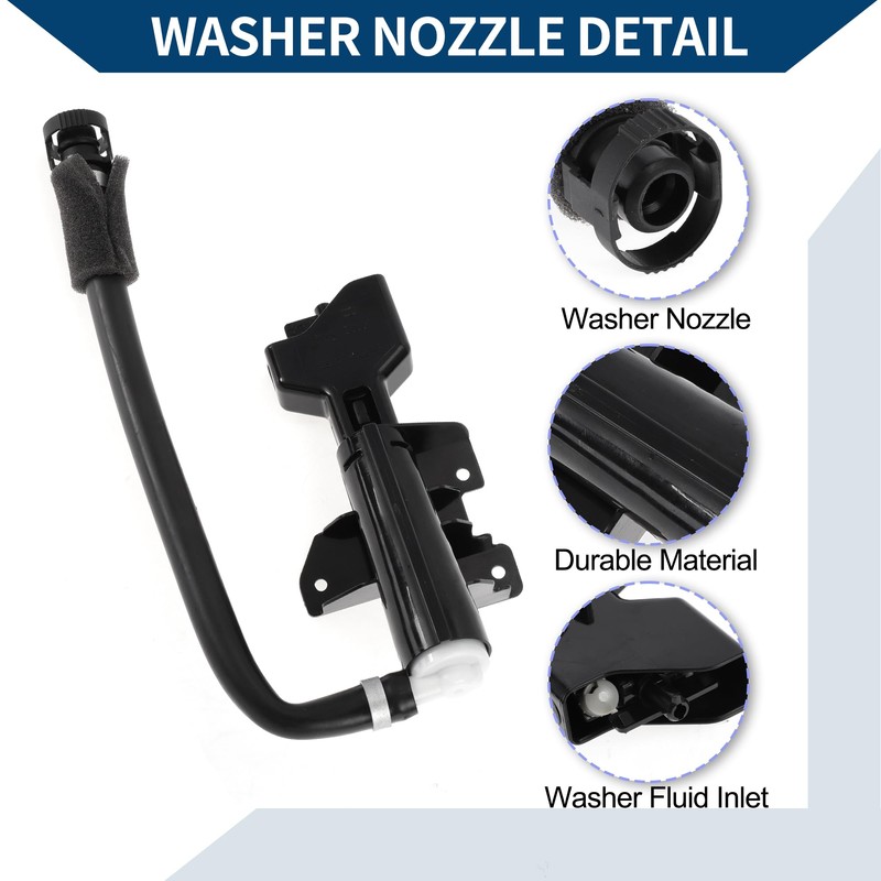 Hihaha No.852070C020 Headlight Washer Nozzle for Toyota Sequoia 2008-2019 Front