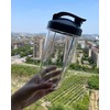 JANADIO 2Set Blender Cups 24oz/32oz Cups with Flip-Top To-Go-Lids Fit