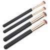 Mikinona 4pcs Face Makeup Brushes Kit Concealer Brush Wooden Handle
