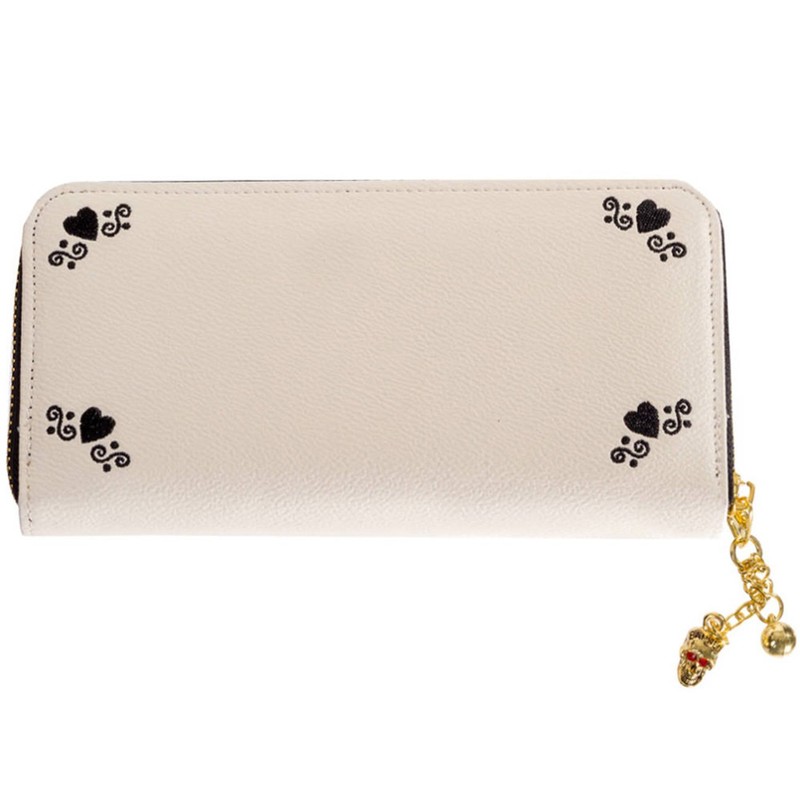 Banned Mexican Skull Ladies Wallet White