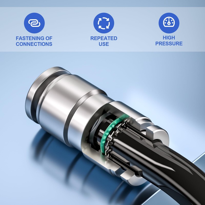 Bwintech 2 Pcs 6mm Straight Push to Connect Pneumatic Fitttog,2
