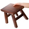 Covzoe Wooden Step Stool, Solid Wood Milking Stool with Non-Slip