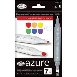 Royal Brush Primary Colors Azure Marker Set (7 per Pack), Multicolor
