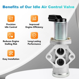 Idle Air Control Valve fit for Ford E-150 E-250 E-350 Econoline Bronco Aerostar Ranger Explorer F-150 F-250 F-350 1985 1986 1987 1988 1989 1990 1991 1992 1993 1994 1995, Navajo B4000 AC23