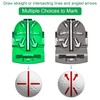 OlibaDu 1 Pack 360° Triple Line Golf Ball Marker，Golf Ball