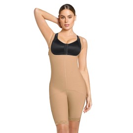 Leonisa Post-surgical short girdle with side zippers, wide straps