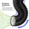 Zrigiwr 4 in 6.55 FT（200cm）Dryer Vent Hose, Flexible dryer duct