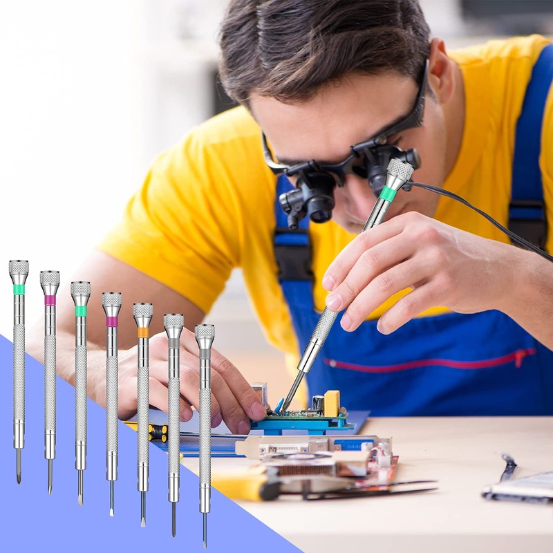 Chumia 13 Pieces Micro Precision Watch Screwdriver Set Jewelers Screwdriver
