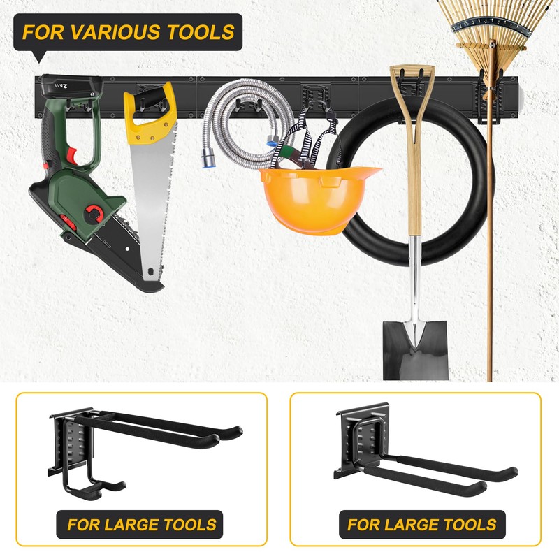 BakeBliss Garage Wall Tool Rack,Garage Organization, Garage Garden Tool Organizer