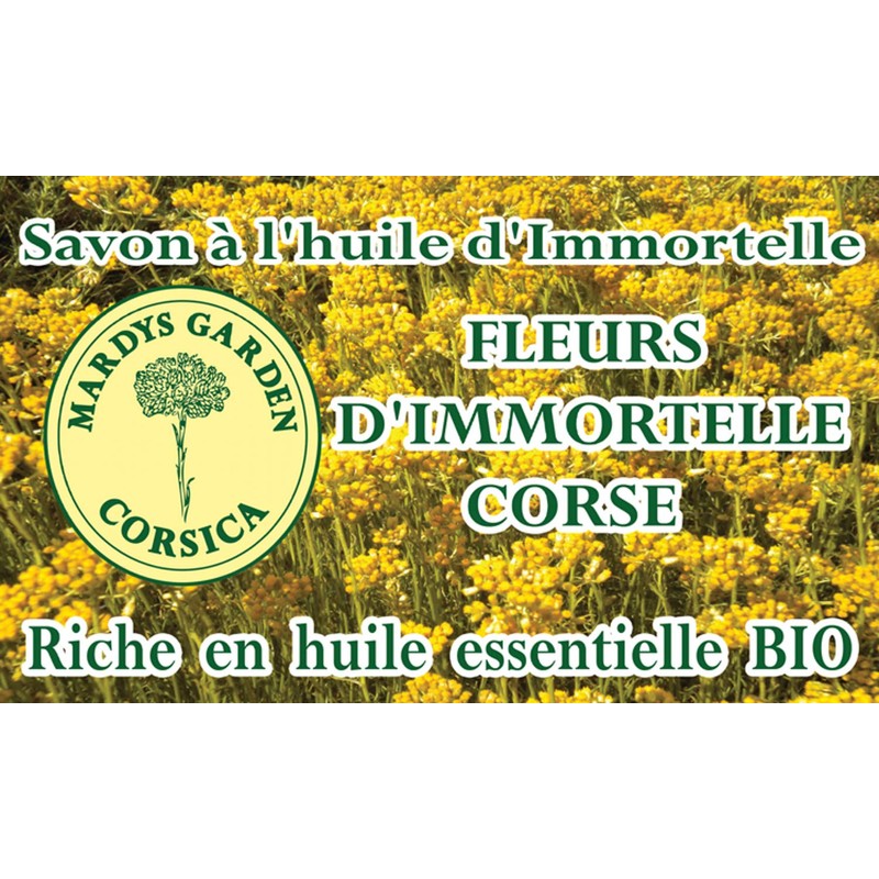Corsican Immortelle Soap with Organic Essential Oils with Organic Immortelle