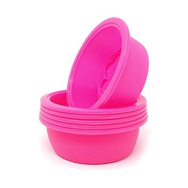 Honbay 6 moldes de silicona de trébol de cuatro hojas redondos, multifuncionales, hechos a mano, moldes para hornear pequeños moldes de jabón DIY