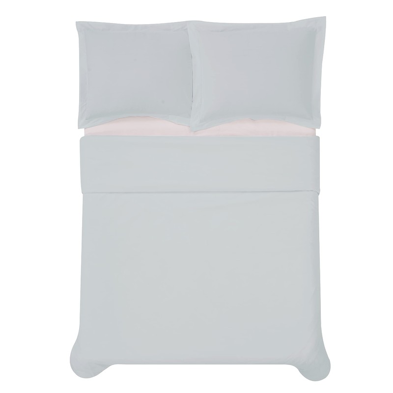 CANNON - Solid Percale 3 Piece Twin Sheet and Pillowcase